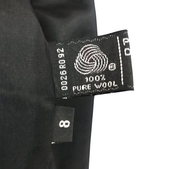 Vintage Giorgio Sant'angelo Royal Blue Double-Breasted Long Wool Blazer Size 8 - Picture 9 of 10